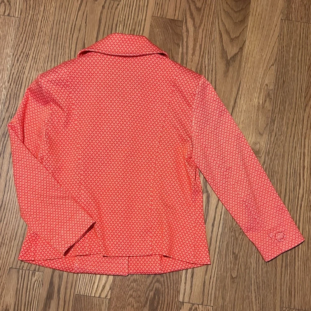 CAbi Topper Jacket Orange Textured Knit Blazer – Chic Statement‎ Jacket